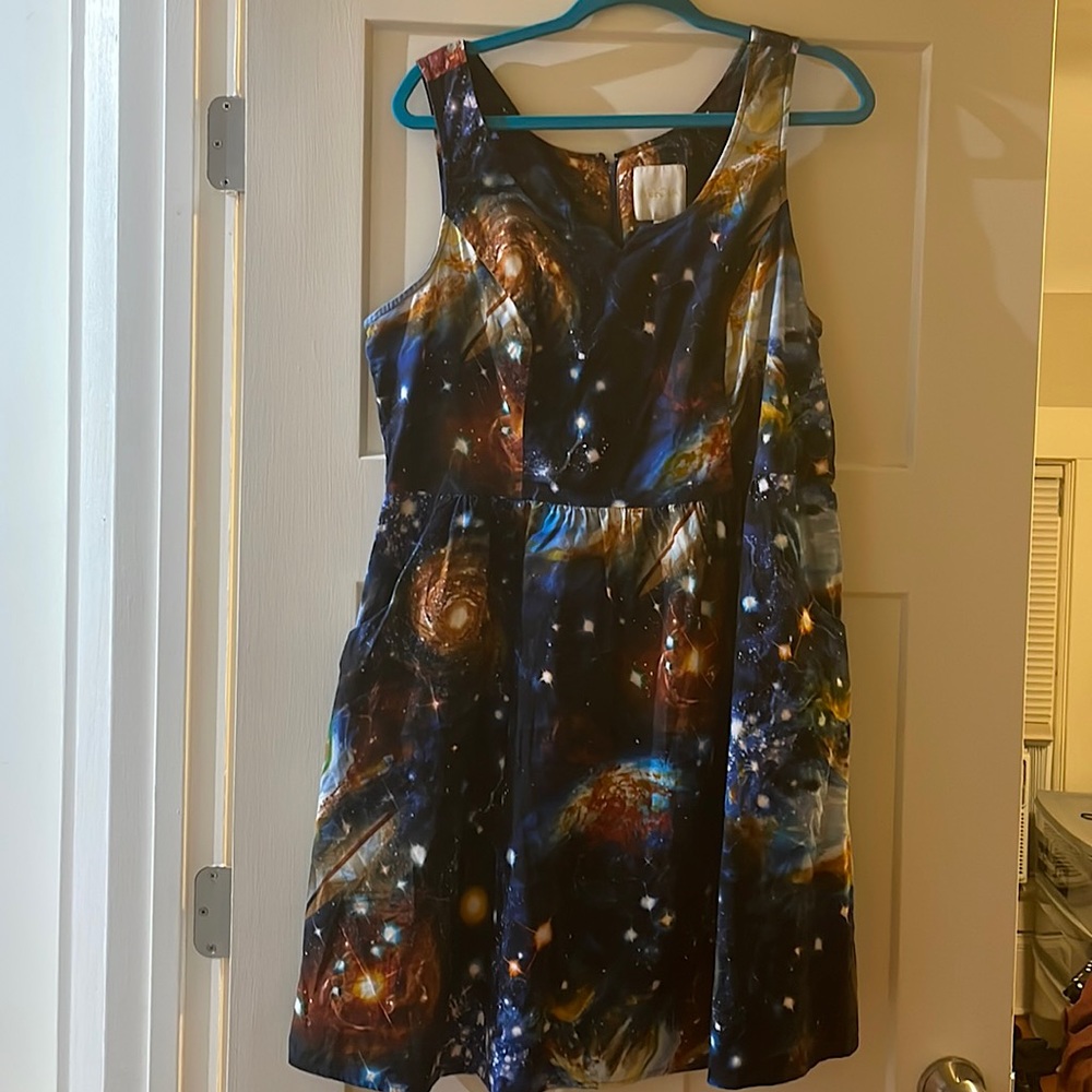 ModCloth galaxy print dress, size 1x